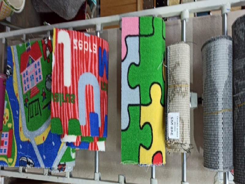 Çocuk Odası Duvardan Duvara Halı CO-2024 — Polyester Anti-Alerjik Şehir Puzzle Desen Kreş Anaokulu Çocuk Oyun Alanı Halısı