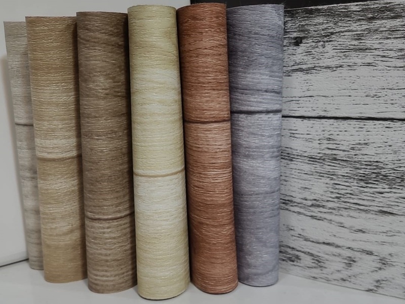 Mineflo PVC Zemin Geniş Renk Skalası — 7 Renk Ahşap Görünümlü Esnek PVC Rulo Zemin Toptan Proje İstanbul