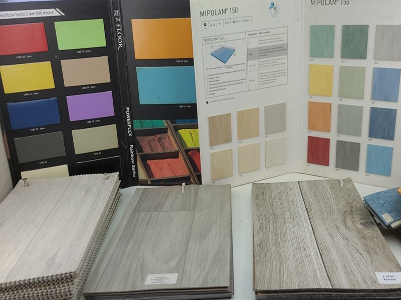 Mineflo Parke Görünümlü PVC Zemin MNF-PRK — Parke Emboss Desen Açık Meşe Gri Meşe Ceviz Cam Elyaf Taşıyıcı Konut Ofis PVC Zemin İstanbul